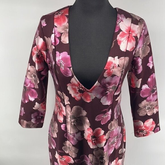 Retrolicious NWT The Lana dress floral pinks purples vintage inspired retro sz L - Picture 6 of 16